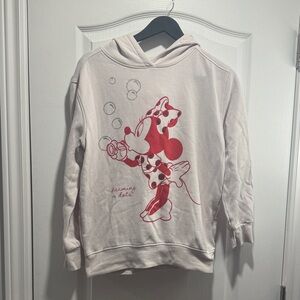 284-Disney Store Minnie Mouse Hoodie Dreaming in Dots Graphic Pullover